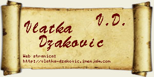 Vlatka Džaković vizit kartica